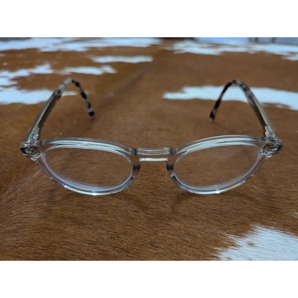 Maui Jim MJO2209-05B Clear Silver Brown Round Eyeglasses Frames 46-22 145